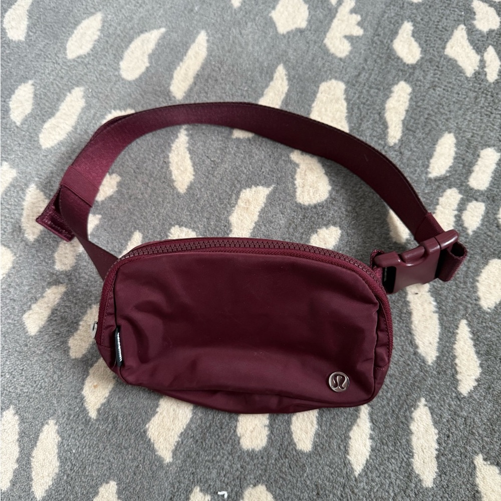 Lululemon Burgundy Belt Bag